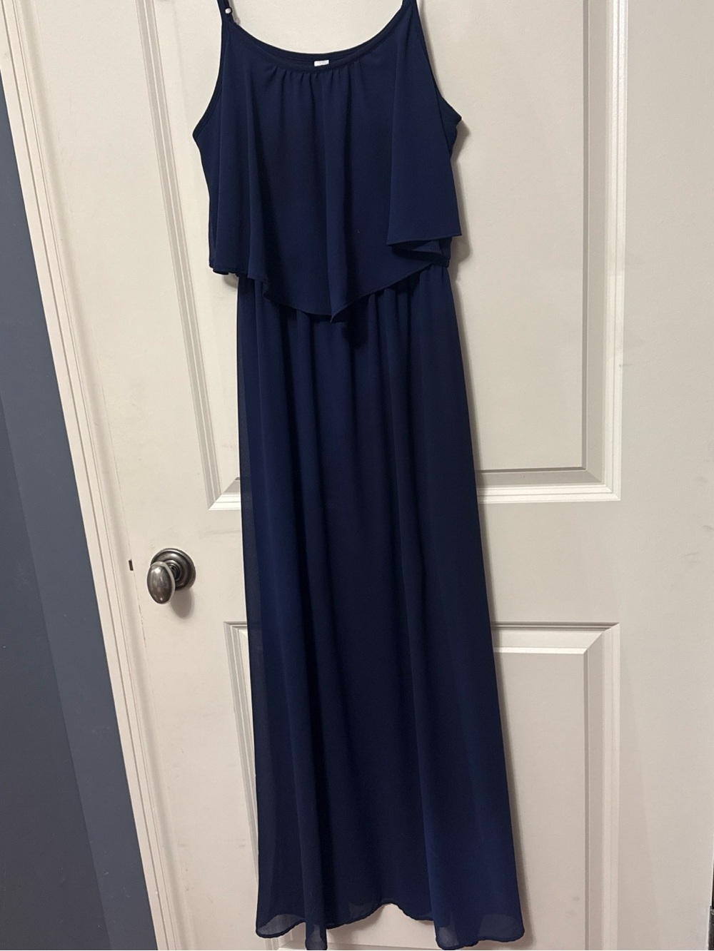 Xhilaration Navy Blue Layered Maxi Dress for Women